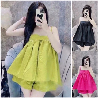45-58kg SET BỘ KATE MÀU DÂY ÁO THẮT BÍM MẪU MỚI MỀM MỊN, SEXY