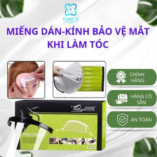 😍😍gía rẻ😍😍hộp 50 miếng dán trán đa năng che mặt có dây đeo cắt tóc / cắt mái, nhuộm tóc, làm hóa chất-mỹ phẩm tùng á