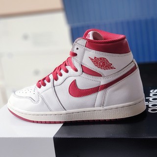 Giày JD1 Air_Jordan 1 Retro High trắng đỏ, size 42, real 2hand