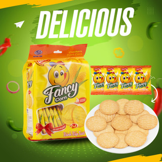 Bánh Quy Cracker Vị Bắp Tươi Gói 210g