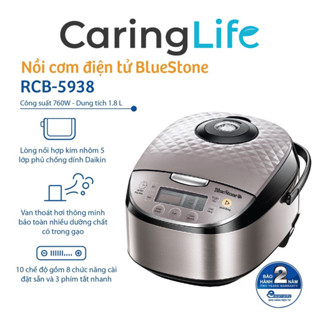 Nồi cơm điện tử BlueStone 1.8 lít RCB-5938 Hàng chính hãng Bảo hành 24 tháng