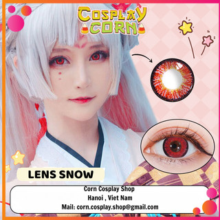 Lens snow cosplay - kính áp tròng hóa trang nhiều màu nhiều độ cận 0-8 đủ cận lệch và lệch màu