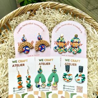 [We Craft] Khuyên tai đất sét Polymer (Nhắn tin chọn mẫu)