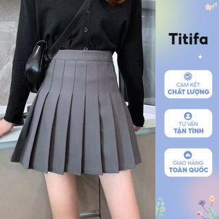 Chân Váy Tennis Cạp Cao Xếp Ly Chất Vải Tuyết Mưa Đẹp - Titifa Shop