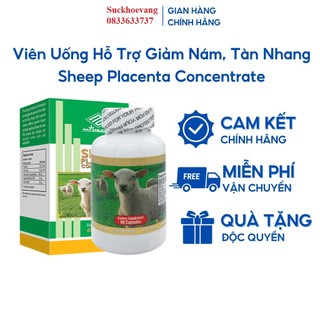 {Chính Hãng} Viên uống Xóa Nám, Trắng Da Nhau thai cừu Mỹ Sheep Placenta Concentrate
