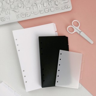 Set bìa phân mục có túi tab ngang cho sổ a5/a6/a7