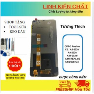 Màn Hình OPPO A5-2020/ A9-2020/oppo A31-2020/ A11/Realme C3/ Chất lượng cao (Tặng tool sửa, keo dán)