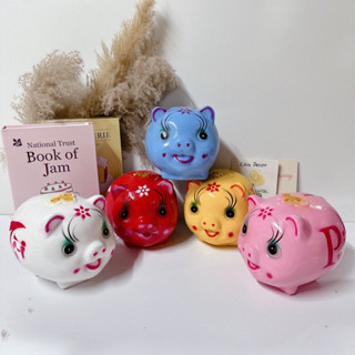  Heo đất lợn đất tròn số 1 Size bé 16cm x 14cm - Chin Decor 