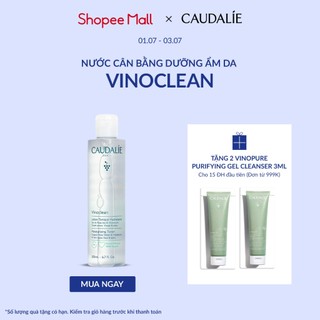Nước hoa hồng cân bằng độ ẩm, thu nhỏ lỗ chân lông, cải thiện tình trạng mụn Caudalie Vinopure 200ml/400ml