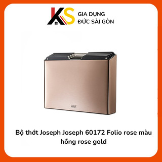 Bộ thớt Joseph Joseph 60172 Folio rose màu hồng rose gold