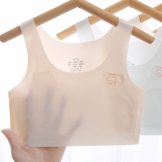 [HÀNG 2 LỚP] Áo lót lá bé gái 2 lớp bra lụa thông hơi thoáng mát cho học sinh