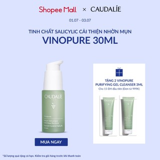 Serum cải thiện da mụn, cấp nước và chống lão hoá Caudalie Vinopure 30ml - Thương hiệu mỹ phẩm cao cấp từ Pháp