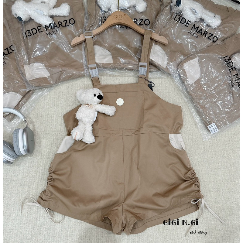 SET YẾM QUẦN NÂU 13DE MARZO GẤU TRẮNG [HÀNG SẴN]