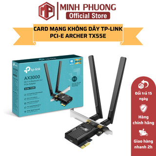 Card Mạng Không Dây TP-LINK PCI-E Archer TX55E (Chuẩn AX/ AX3000Mbps/ 2 Ăng-ten ngoài/ Bluetooth) - Hàng Chính Hãng