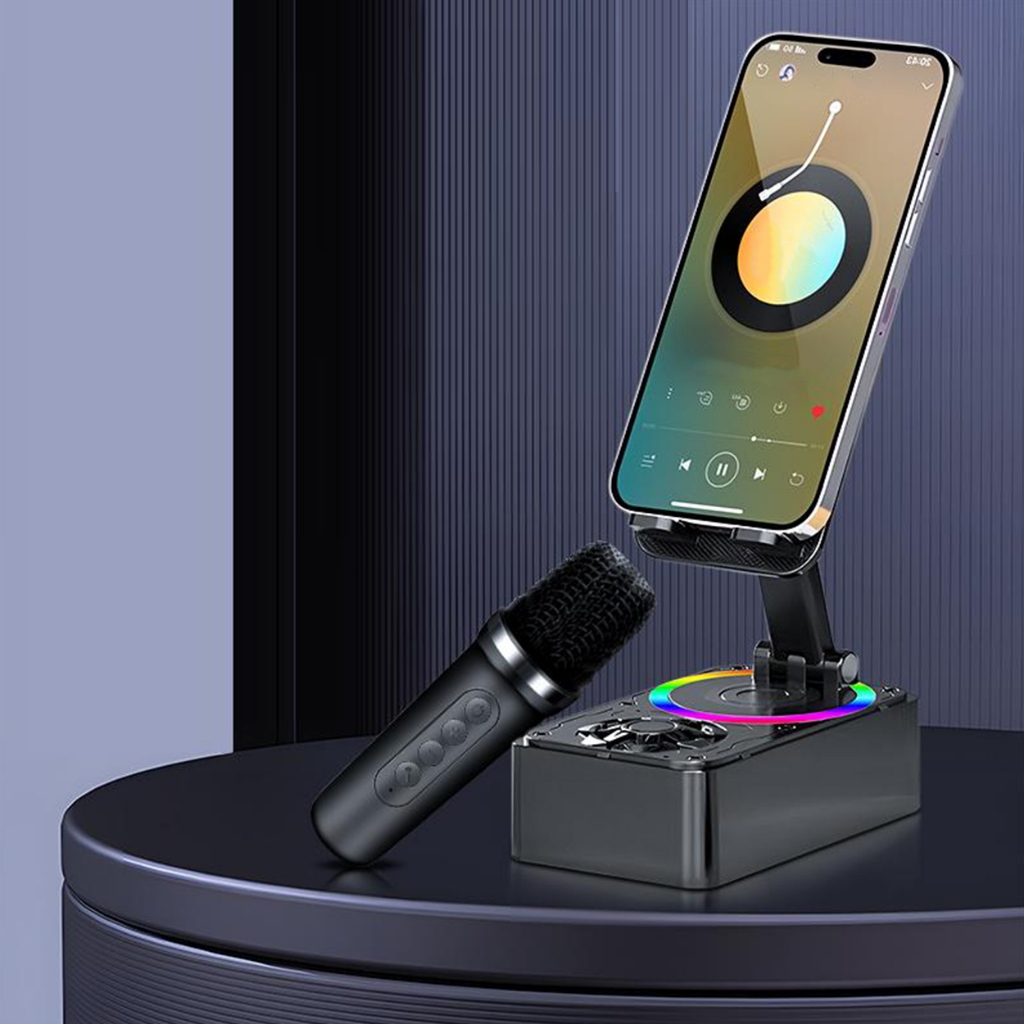 Loa Bluetooth đa chức năng 3 trong 1, sạc dự phòng,giá đỡ điện thoại, karaoke có micrô,có đế chống trầy xước chống trượt | BigBuy360 - bigbuy360.vn