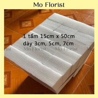 Xốp dẻo cắm hoa - xốp pe 15x50cm - xốp bó hoa trang trí - mơ florist