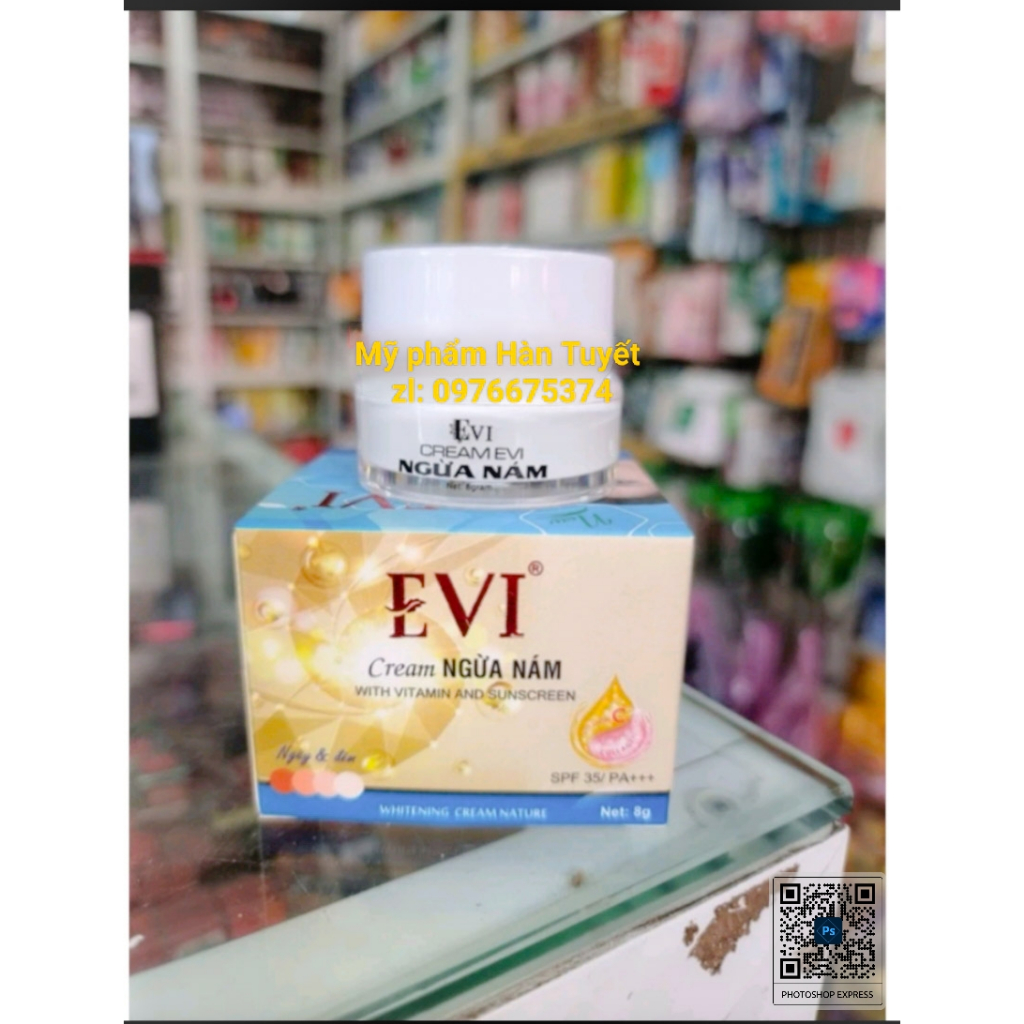 Kem ngừa nám Evi 8gr hũ nhỏ (hàng cty)