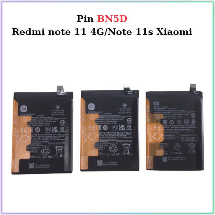 Pin xiaomi  Redmi Note 11 4G/redmi note 11s/BN5D,mới