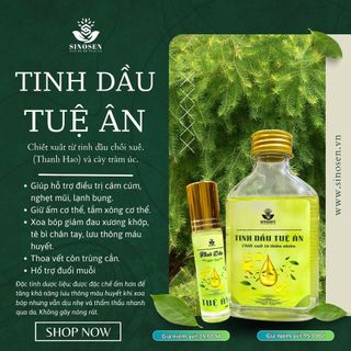 Tinh Dầu Tuệ Ân giúp làm ấm cơ thể, giải cảm, đuổi muỗi, xoa bóp xương khớp, tê bì chân tay.