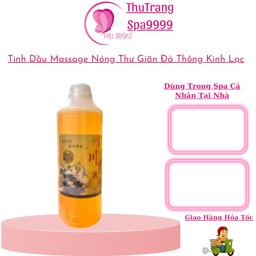 Tinh Dầu Ngải Cứu Già Massage 1000ml | Dầu Vai Gáy Massage Thư Giãn Body Dưỡng Sinh
