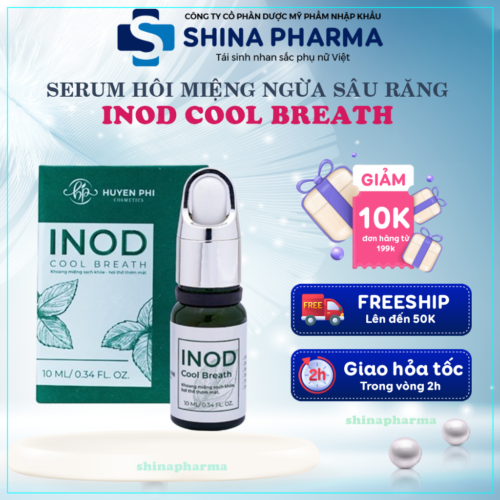Tinh Dầu Hôi Miệng Inod Cool Breath Huyền Phi - Serum Inod Huyền Phi Hết Sạch Hôi Miệng Ngừa Sâu Răng Nhiệt Miệng Ê Buốt