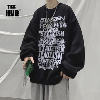 Sweater nỉ dài tay Unisex TEEHUB Ziszi nỉ bông Ulzzang cặp đôi nam nữ form rộng oversize Hàn Quốc