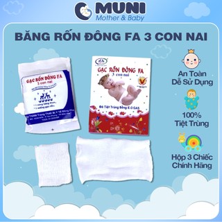 Băng Rốn Sơ Sinh Đông Fa, Gạc Rốn Cho Trẻ Sơ Sinh - Hộp 3 Miếng - 8938501545015