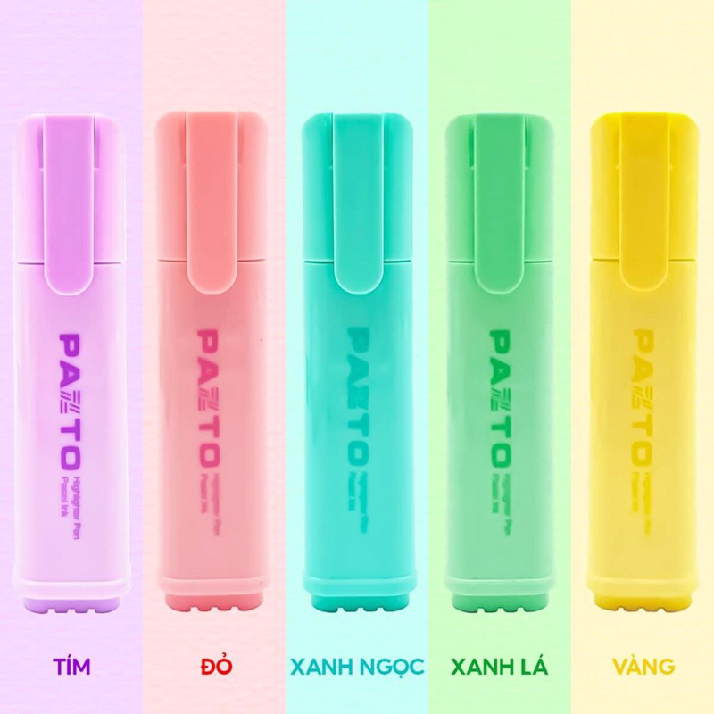 Bút dạ quang màu Pastel Thiên Long Pazto FO HL-009/VN