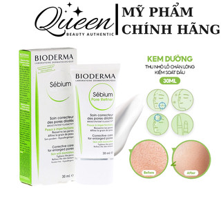 Kem Dưỡng Ẩm Bioderma Sebium Pore Refiner 30ml Xanh Giúp Se Khít Lỗ Chân Lông, Giảm Bóng Nhờn