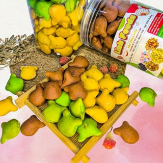 Bánh Gấu Nhân Kem Sữa 3 vị [ HÌNH THẬT 100% ] Lon Pet 420gr