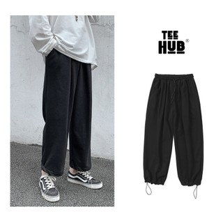 Quần Jogger unisex TEEHUB dáng thể thao xuông nam nữ nỉ bông bigsize basic pants