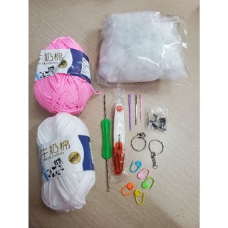 Set tập móc len DIY cho người mới bắt đầu, combo học móc len cơ bản