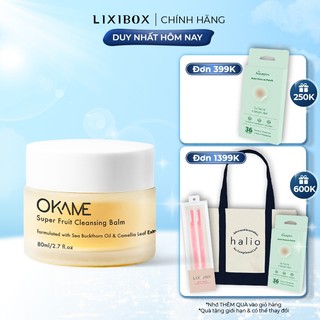 Sáp tẩy trang nhũ hoá, làm sạch sâu Okame Super Fruit Cleansing Balm - 80ml