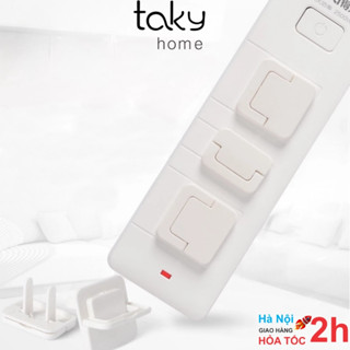 10 Nút Nhựa Bịt Ổ Điện - TakyHome , Bịt Chống Giật 2 Chân Nhỏ Gọn Tiện Dụng Bảo Vệ An Toàn Cho Bé, Chắc Chắn. 8800