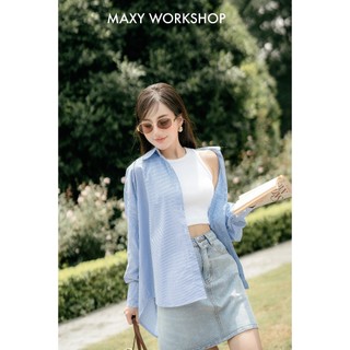 Áo sơ mi dáng rộng đuôi tôm Oversize Shirt Maxy Workshop