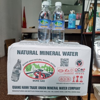1 Thùng nước khoáng Quang Hanh chai nhựa 500ml - nước khoáng có ga