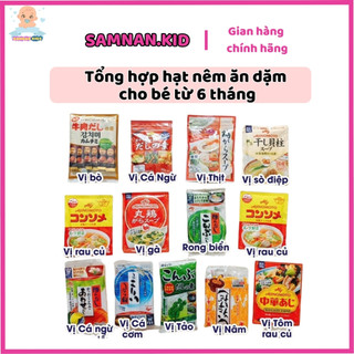 Hạt nêm cho bé ăn dặm/ tổng hợp hạt nêm cho bé ăn dặm shimaya nhật bản