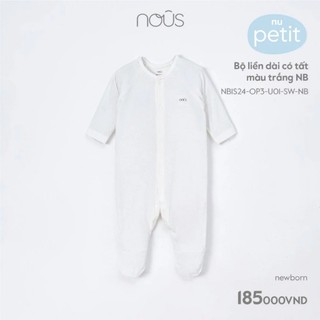 Body dài tay kèm tất sơ sinh newborn Nous cho bé