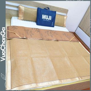 Chiếu mây muji cao cấp hàng chính hãng, tặng kèm túi đẹp và 2 vỏ gối LODIVA