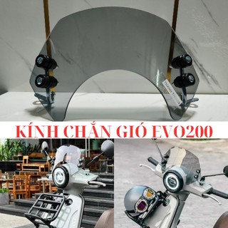 Kính chắn gió màu xám khói cho xe máy điện VinFast evo200