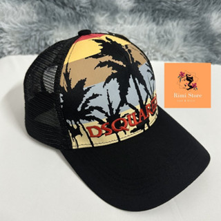 Mũ lưỡi trai DSQ, cây dừa đen nón kết phối lưới cao cấp nam nữ 103