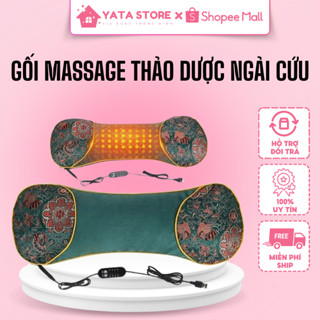 Gối Ngải Cứu YATA Cắm Điện Chườm Nóng 4 Mức Nhiệt, Gối Thảo Dược Cải Thiện Giấc Ngủ Ngon 2024