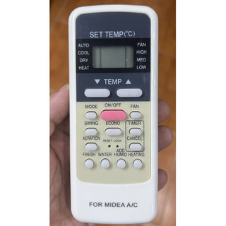 Điều Khiển Điều Hoà Máy Lạnh Midea nút hồng - hàn chuẩn loại 1 -bh 3 tháng lỗi 1 đổi 1