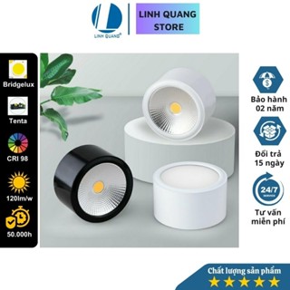 Đèn ống bơ ốp trần nổi Linh Quang 10w cao cấp CRI>98