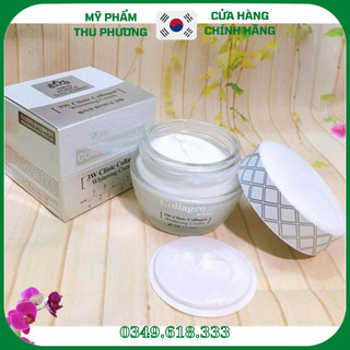Kem Dưỡng Làm Trắng Cấp Ẩm Chống Lão Hóa Da 3W Clinic Collagen Whitening Cream 50g