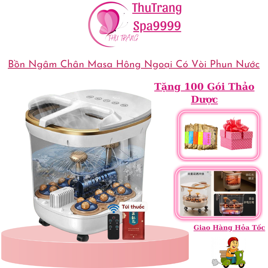 Máy Ngâm Chân Tự Động Massage Chân Hồng Ngoại | Bồn Ngâm Chân Tự Động Masa Chăm Sóc Sức Khỏe