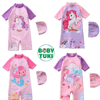 Đồ bơi cho bé trai bé gái liền thân kèm mũ, đồ bơi bé trai bé gái 1 mảnh sz 10-30kg