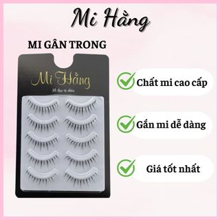  Hộp 5 cặp lông mi giả MI HẰNG 9-12mm độ dài và mềm tự nhiên chuyên dùng makeup 