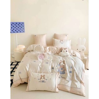Bộ chăn ga gối lụa tencel 100s thỏ 𝓢𝓽𝓮𝓵𝓵𝓪 𝓛𝓸𝓾