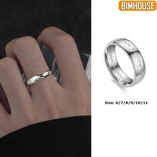 Nhẫn titan BIMHOUSE, nhẫn nam nữ thép không gỉ họa tiết The Lord Of The Rings
